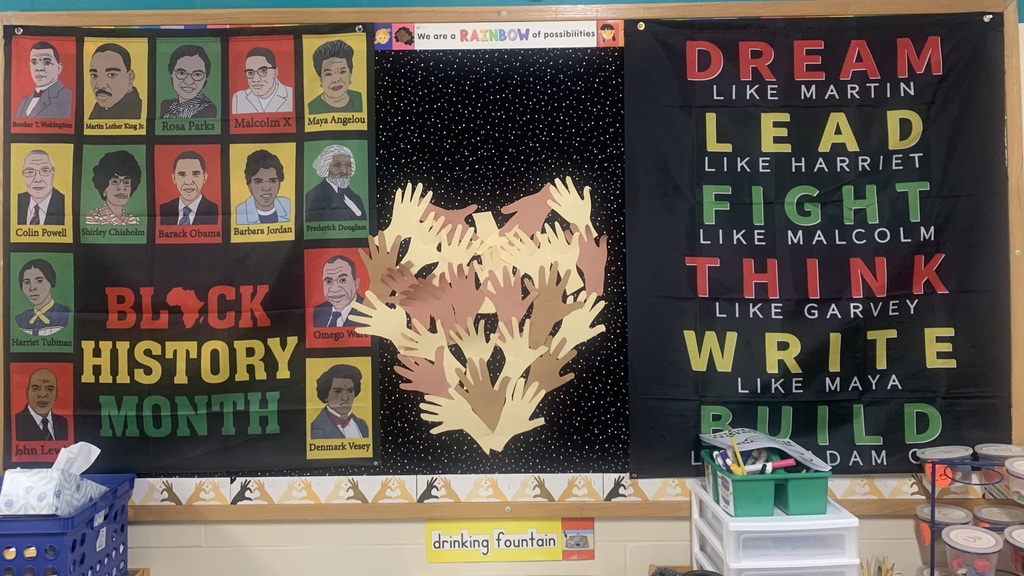 #EV Black History Month door decorating 