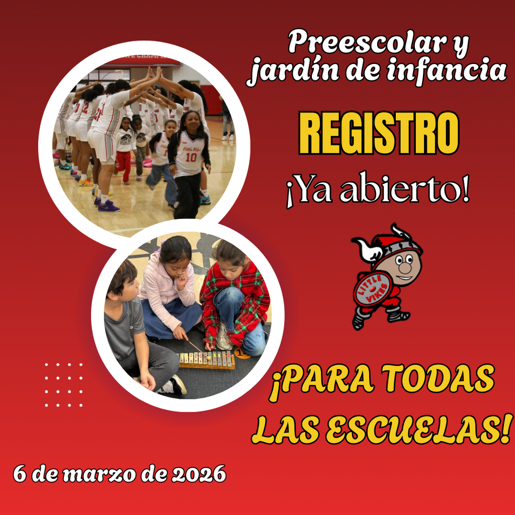 Registration open for all schools graphic in Spanish