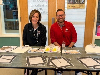 students involved in STEAM night activities #EV