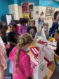 students involved in STEAM night activities #EV