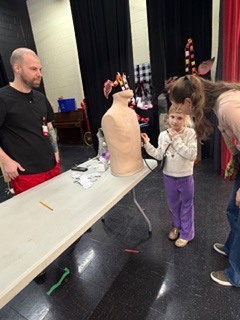 students involved in STEAM night activities #EV