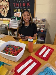 students involved in STEAM night activities #EV