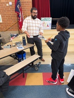 students involved in STEAM night activities #EV