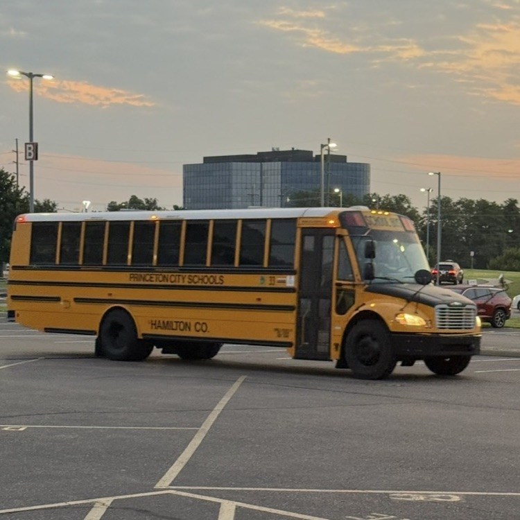 school bus in PHS parking lot