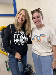 people wearing positive message shirts 