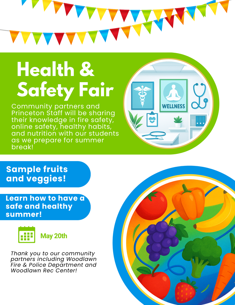 Woodlawn Health And Safety Fair on Wednesday, May 20, 2026,  from 12:30 pm to 3:30 pm.