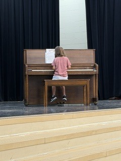person playing the piano