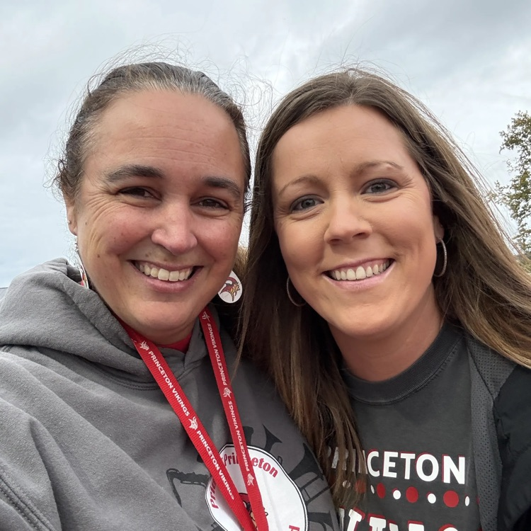 Mrs Bach and Mrs young at homecoming staff appreciation night game 10/2/2026
