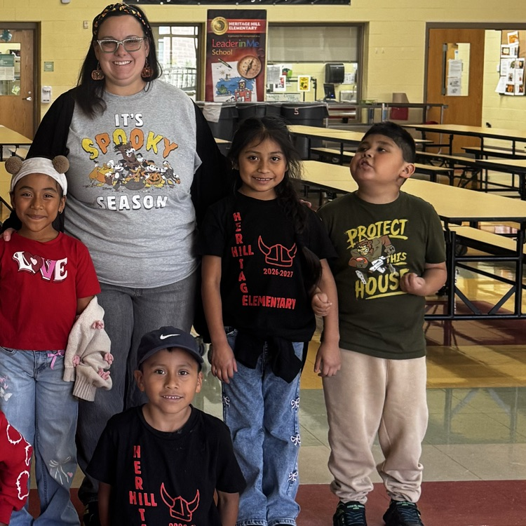 positive t-shirt Tuesday second grade with ms Ard in cafeteria October 26 2026