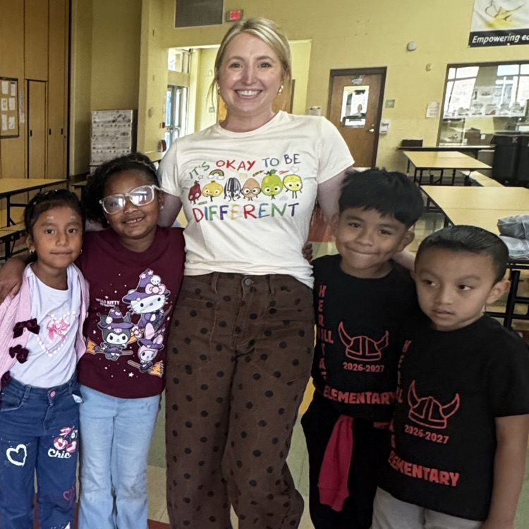 positive t-shirt Tuesday October 26 2026 first grade in cafeteria with Mrs Yovanov 
