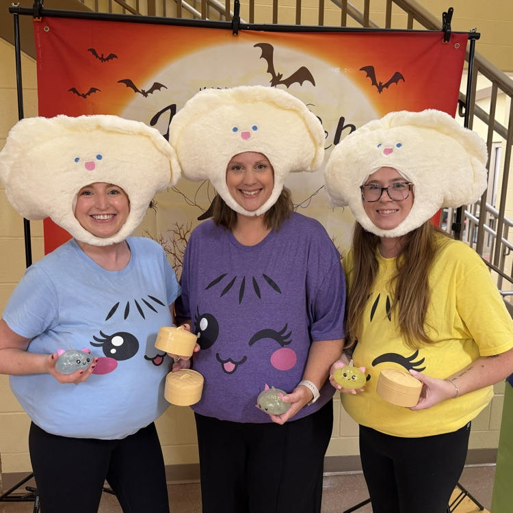 second place Halloween 2026- first grade staff as dumplings