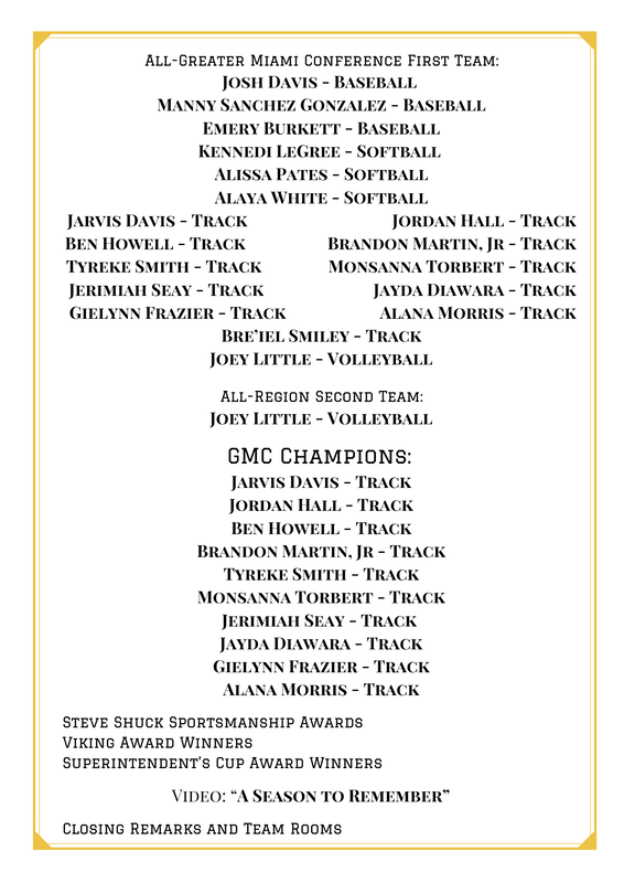 Program for the Viking Awards