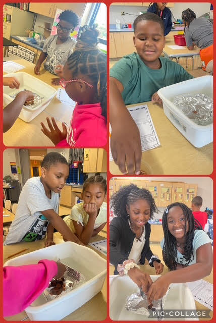 4th and 5th graders had to design and create a foil boat