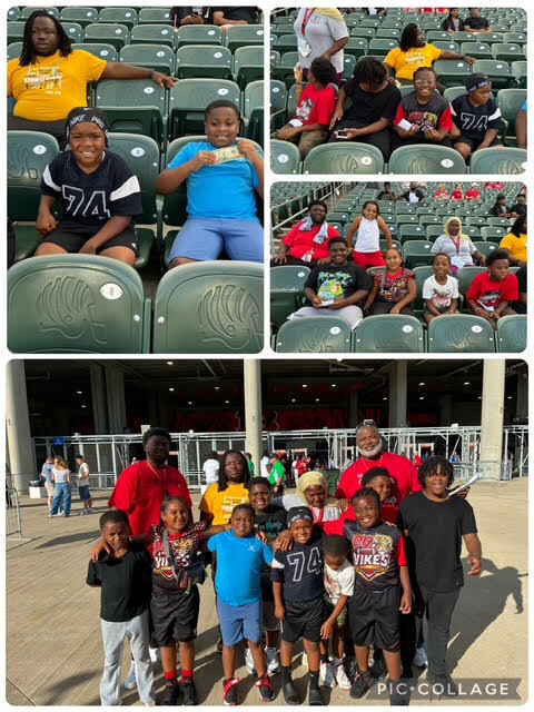 A group of intermediate boys went to the Princeton vs. Moller football game with Dr. Shelton