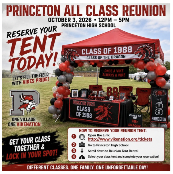 Promotional graphic for the Princeton All Class Reunion on October 3, 2026,