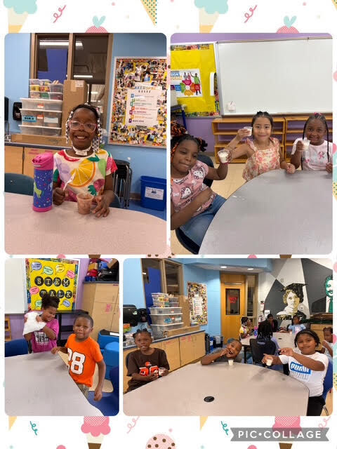 Making ice cream in second grade at LH