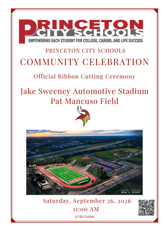 cover of program with aerial view of stadium 