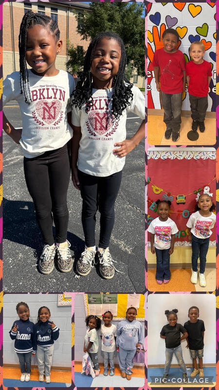 Twinning at Lincoln Heights for spirit week.