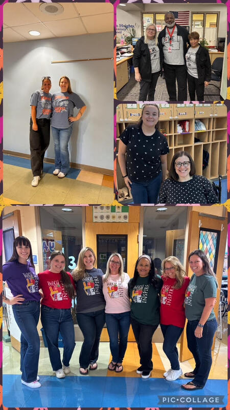Twinning at Lincoln Heights for spirit week.