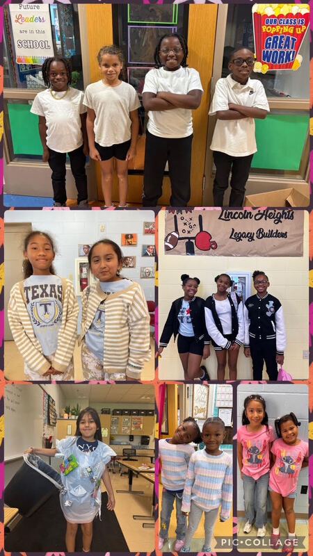 Twinning at Lincoln Heights for spirit week.