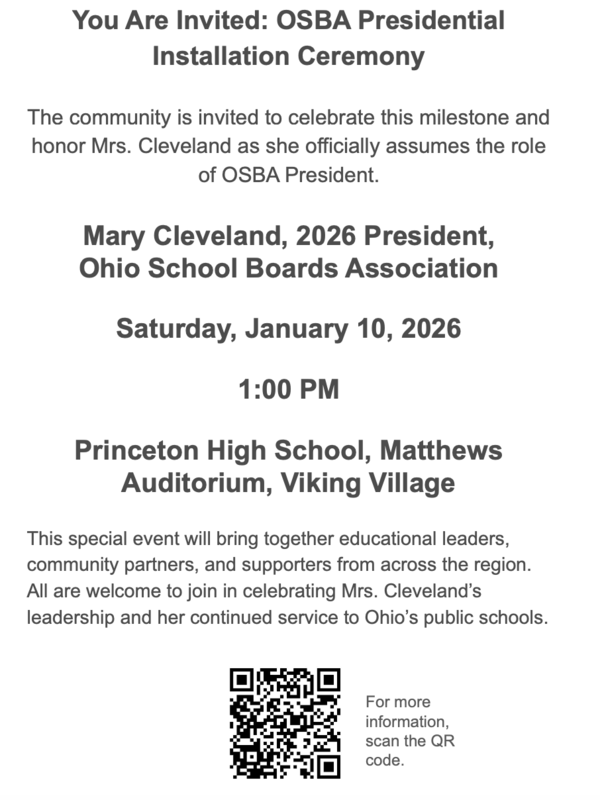 OSBA Installation Ceremony invitation 