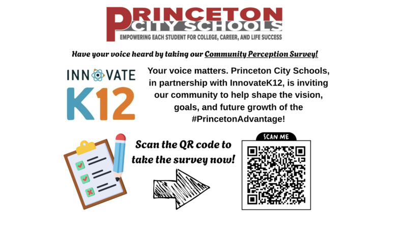 Community Perception postcard with QR code to survey