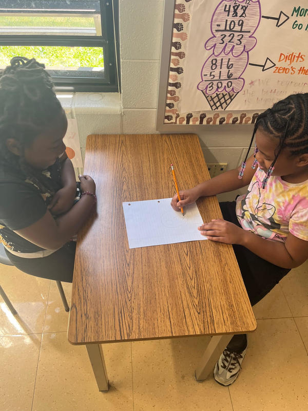 Mrs. Kroell's Class using their Leader In Me Skills