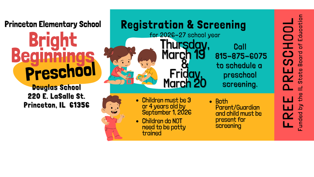 Preschool Screenings Flyer