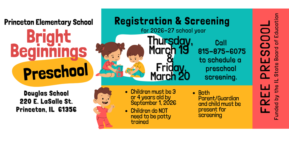 Preschool Screenings Flyer