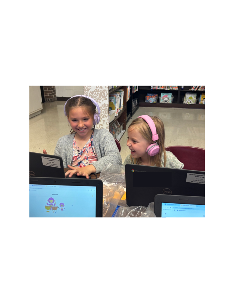 students in the library