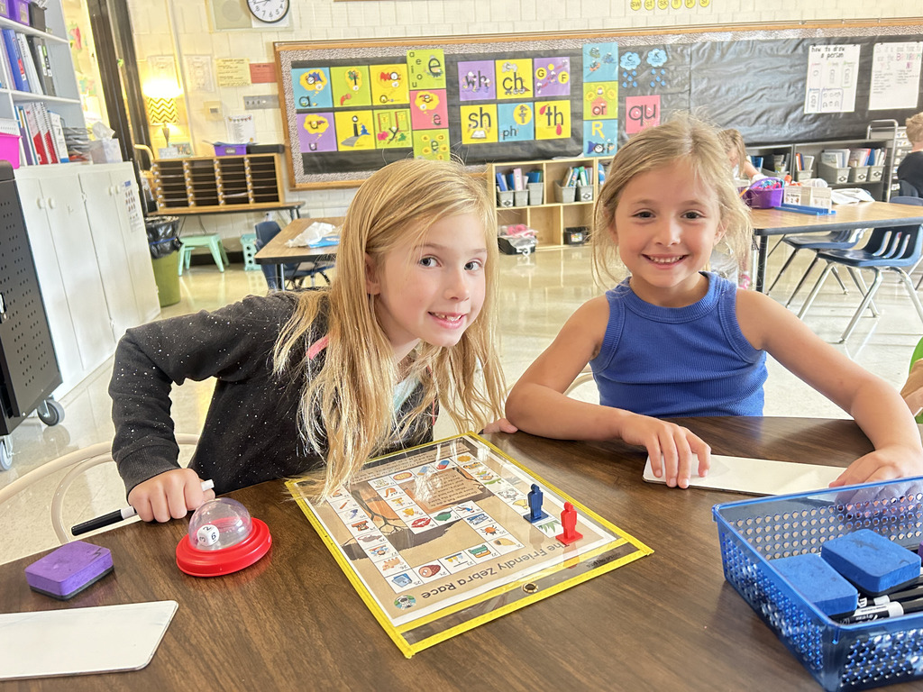 Students in Mrs. Grieff's first grade class working on phonics skills.