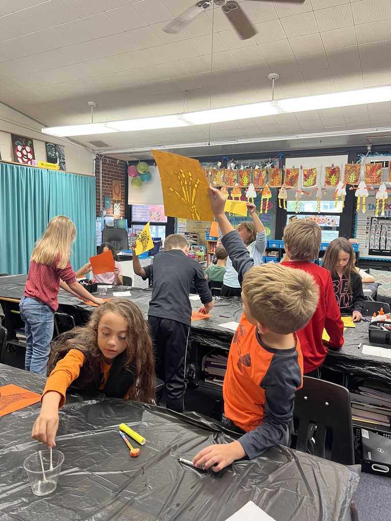 Third grade students participating in a Mystery Science project