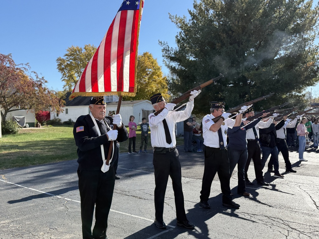 Area veterans attending Logan Junior High School's annual program.