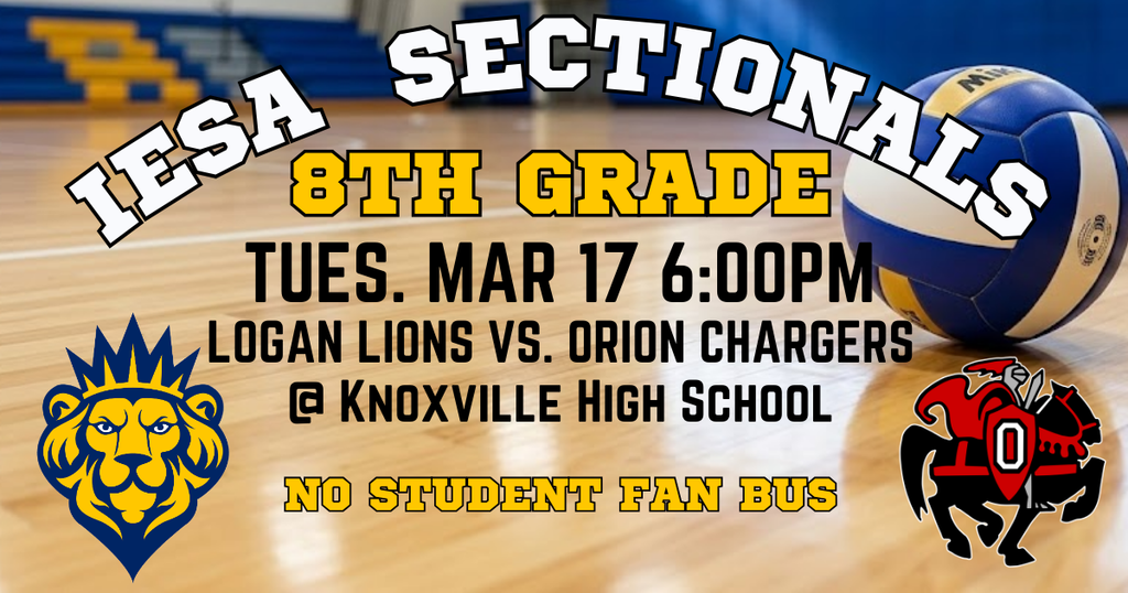 Infographic for tonight's 8th grade  volleyball game