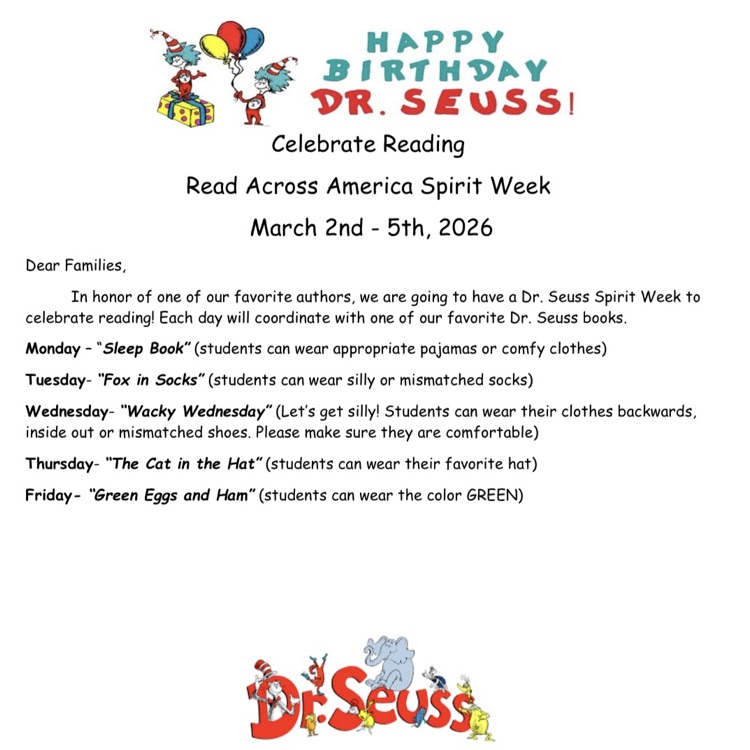 Reading across America spirit week