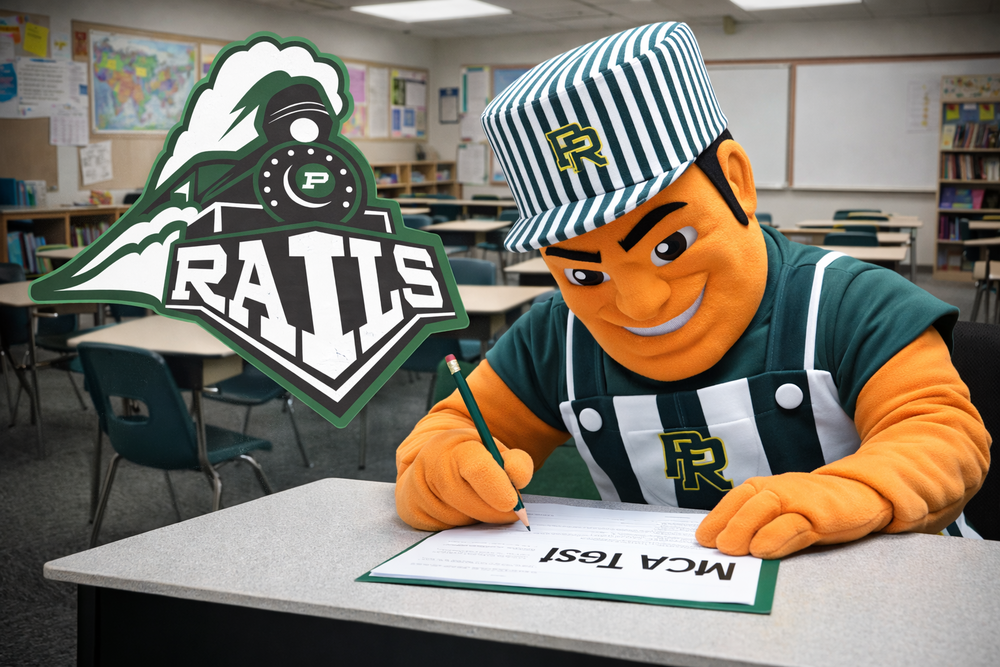 Rowdy Rail Takes his MCA Tests