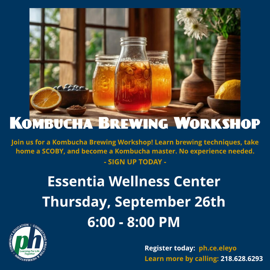 Kombucha Brewing Workshop in Hermantown!