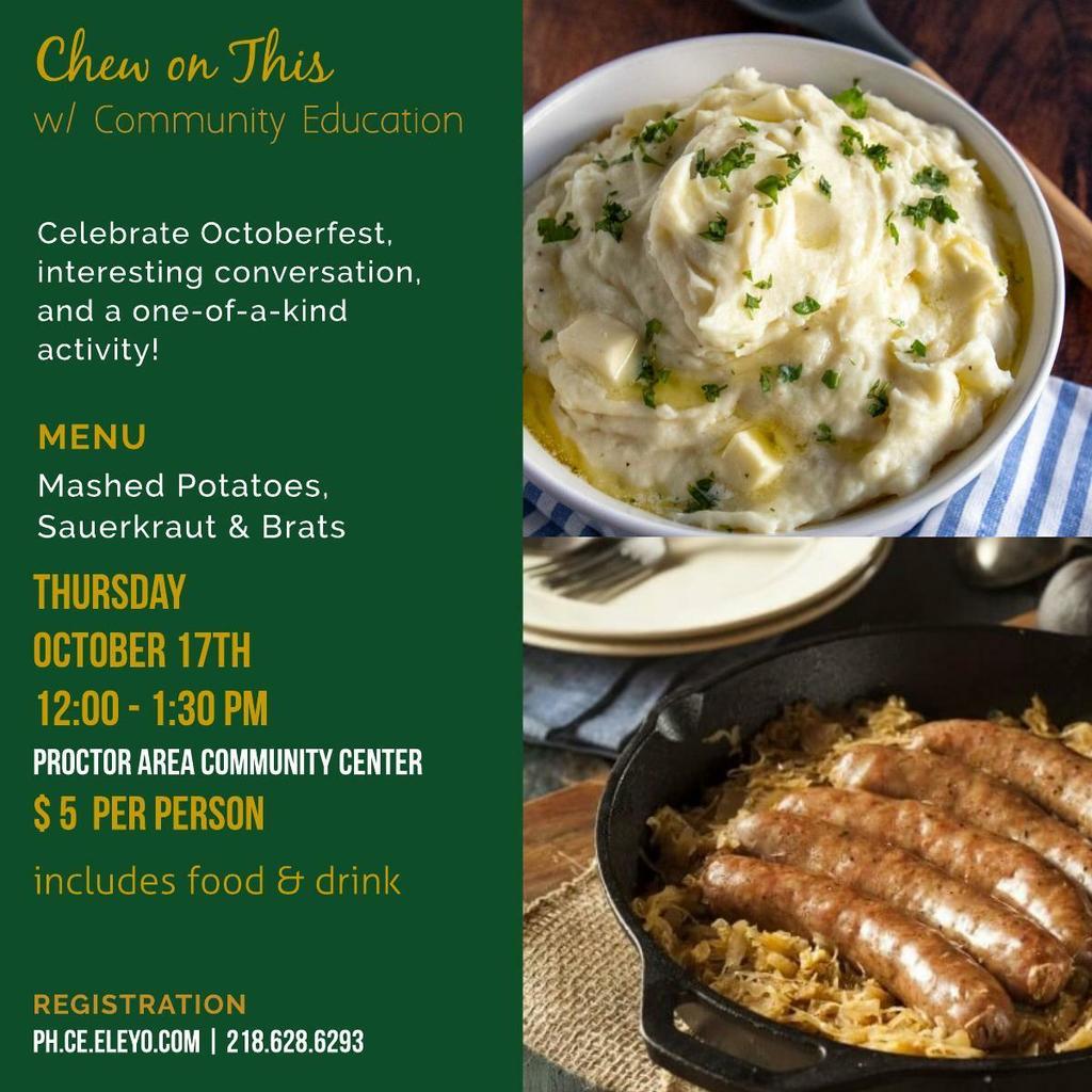 Octoberfest Lunchon this Friday October 17th!