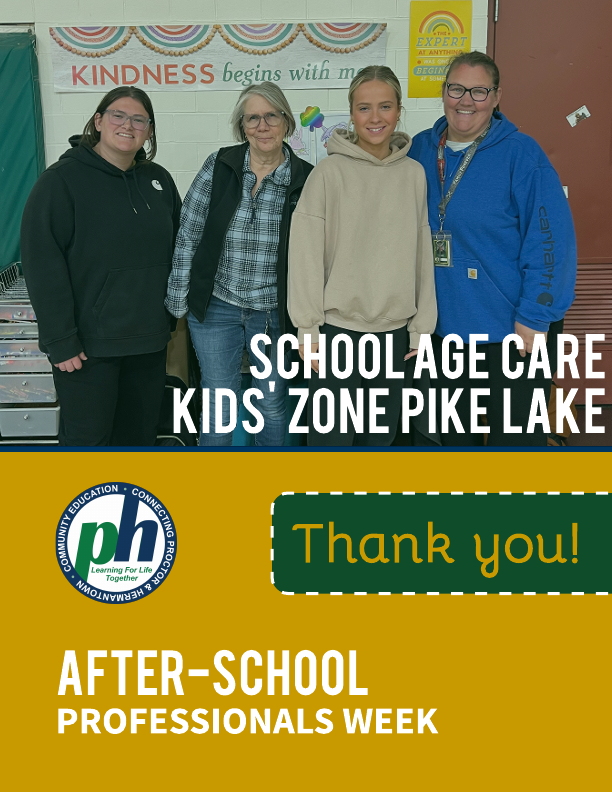after-school professionals week - kids zone pike lake
