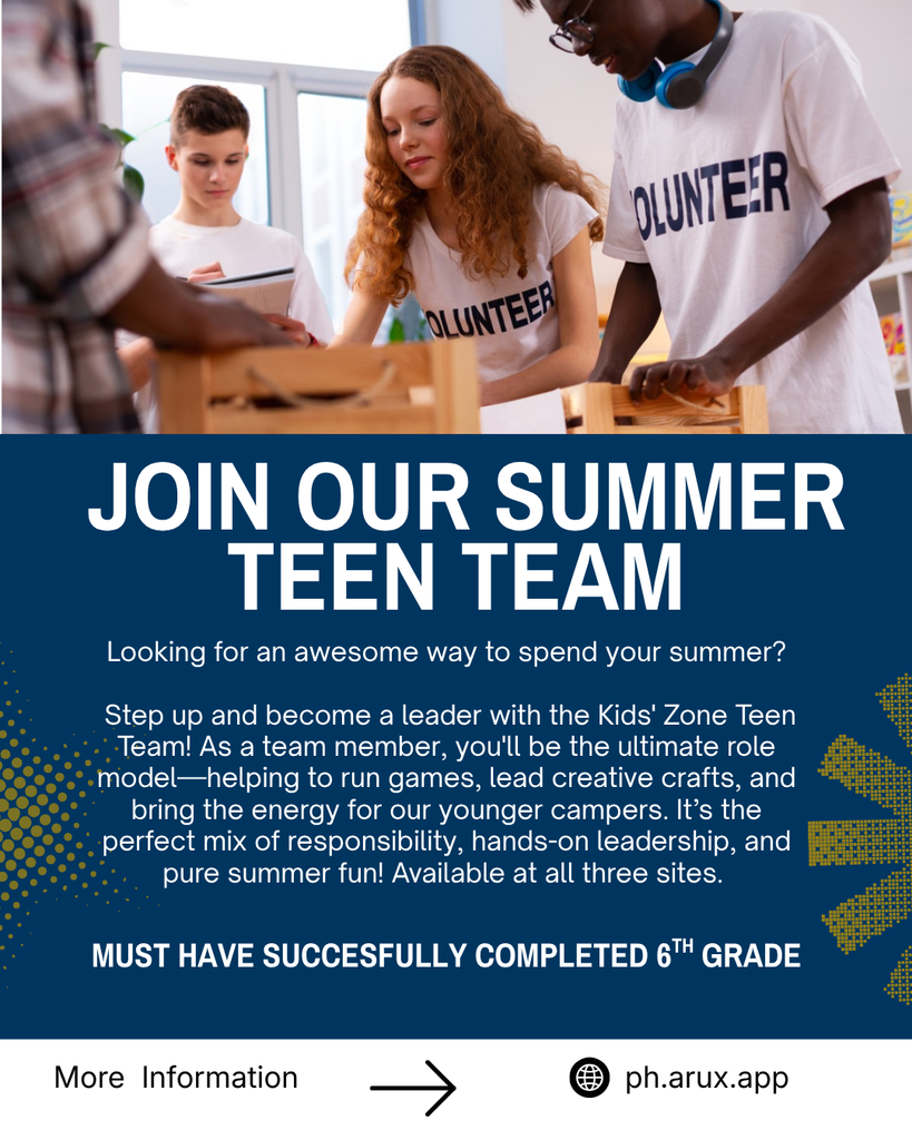 Teenagers volunteering for Teen Team Program in Proctor Hermantown