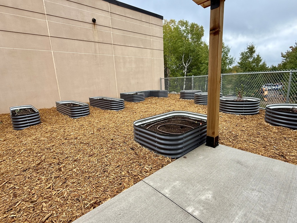 Our Learning Garden is officially complete at the Hermantown Community Learning Center thanks to a grant from the MN Dept of Agriculture for Urban Agriculture Learning. We are excited to extend student learning into agriculture. Now we need to patiently wait for spring to plant. A very special thank you to Greenscape Service for bringing our vision to life!