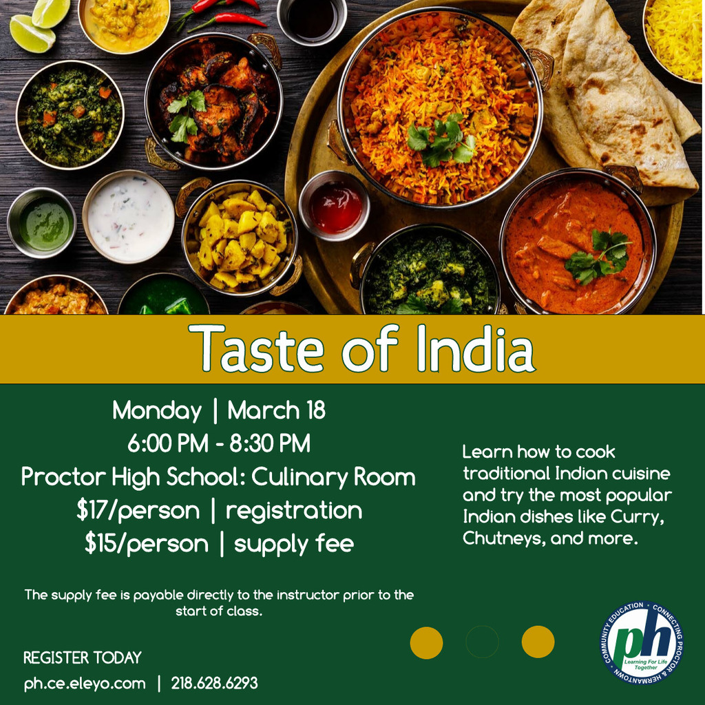 Picture of Indian foods on a wooden table