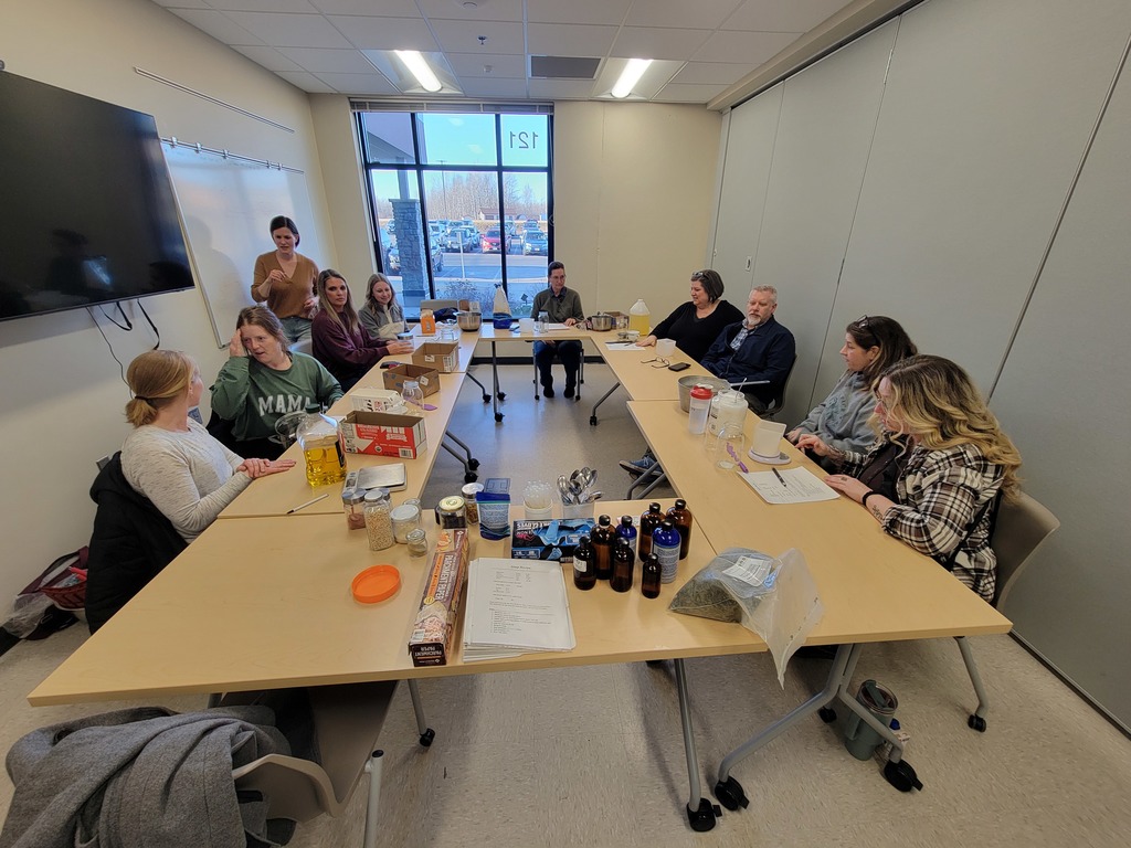 Group getting ready to make their own soap bars