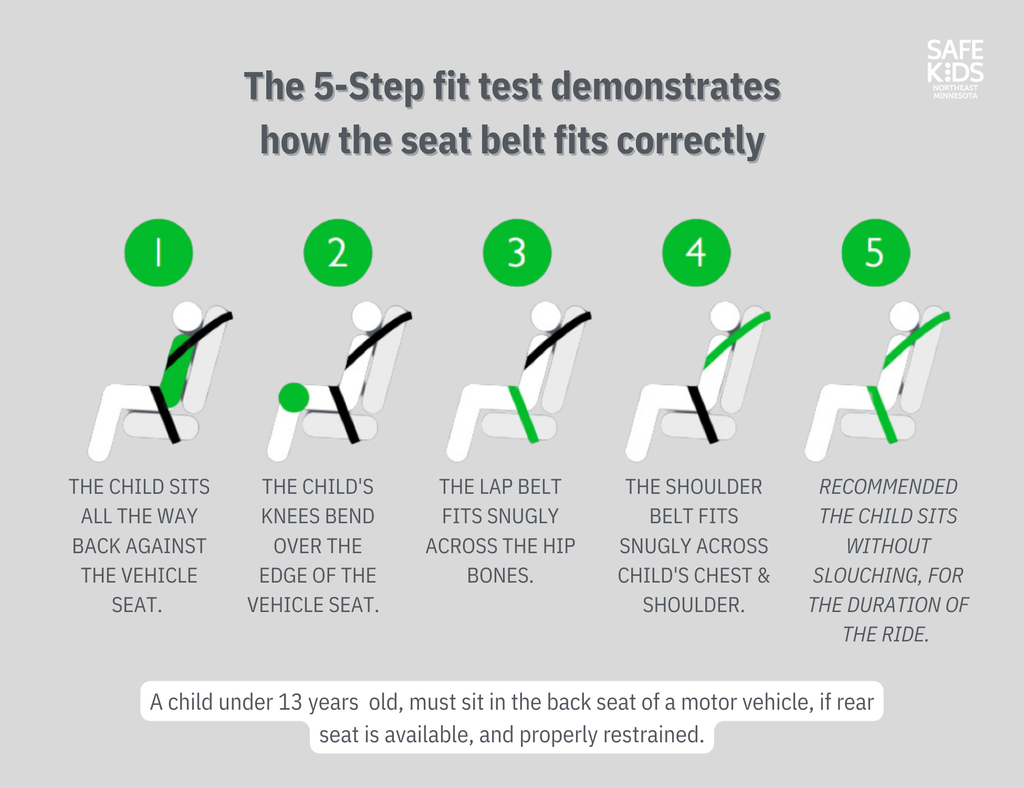 Seat belt fit test