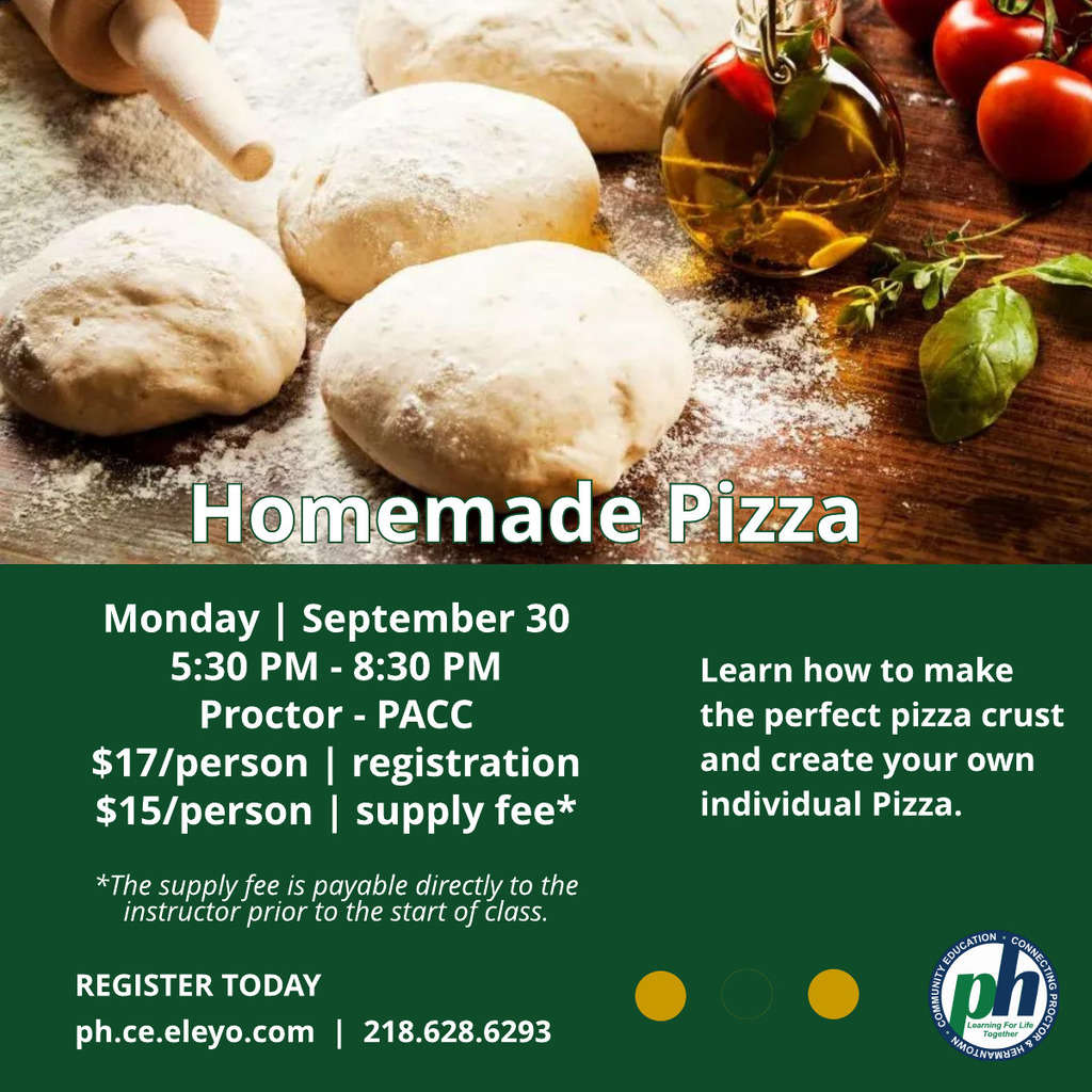 Homemade Pizza class