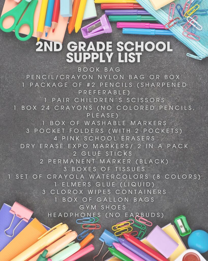 2nd grade list