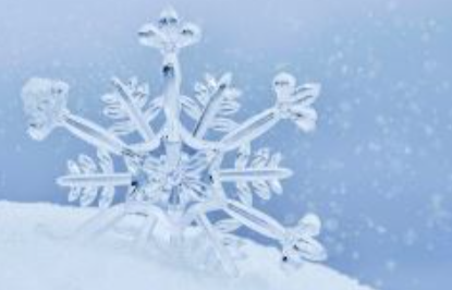 Stock art showing a snowflake