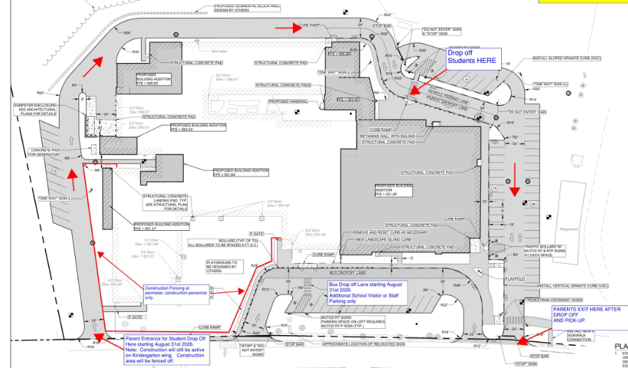 Pick up and drop off map