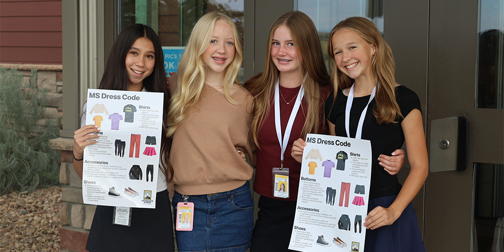 Kylah Samarel, Charlee White, Keira Wulf and Lucy Bote