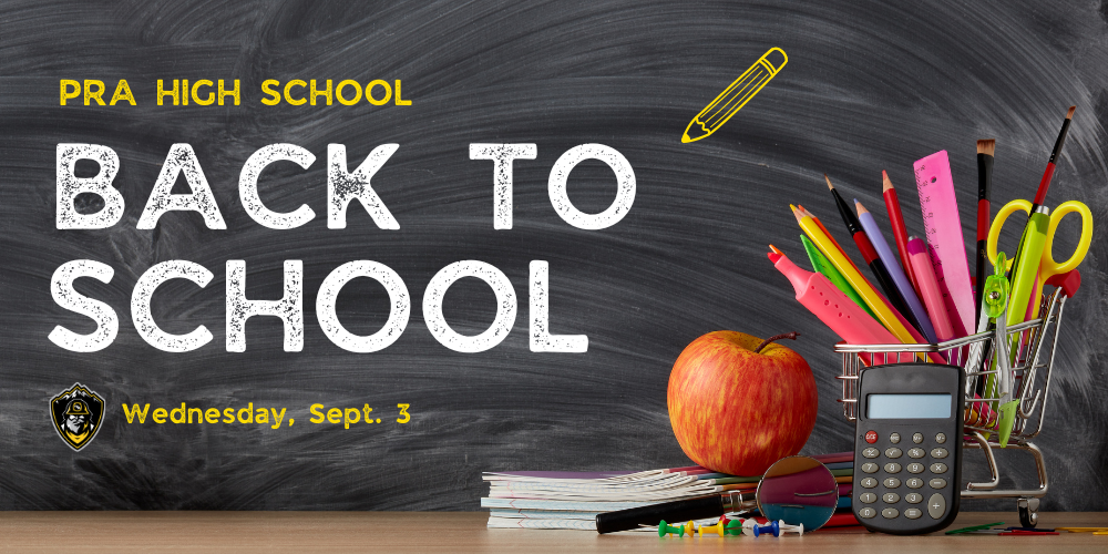 HS Back to School Night Sept. 3